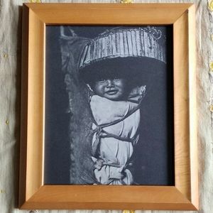 Picture of Native American Baby in Nice Frame